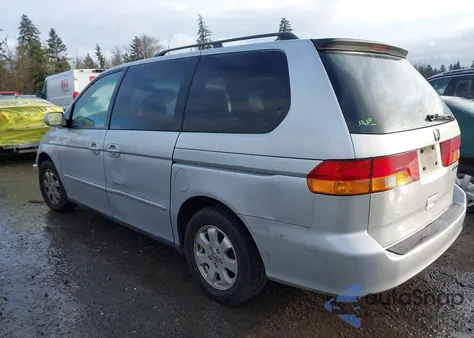 2002 Honda Odyssey Ex-L from USA, damaged, VIN 5FNRL18042B030938